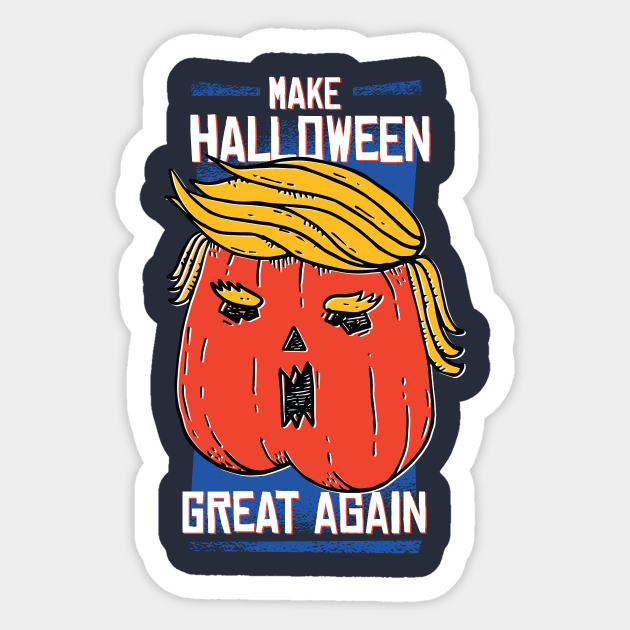 Make Halloween Great Again Sticker by elaissiiliass